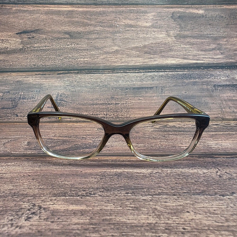 Coach HC 6089 5400 Olive Brown Gradient Rectangular Eyeglasses Frames 51-16-135